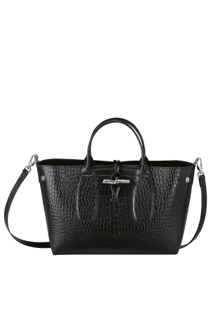 Sac à main M Roseau Croco - LONGCHAMP