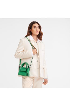 Sac à main XS Longchamp 3D par Longchamp en cuir vert
