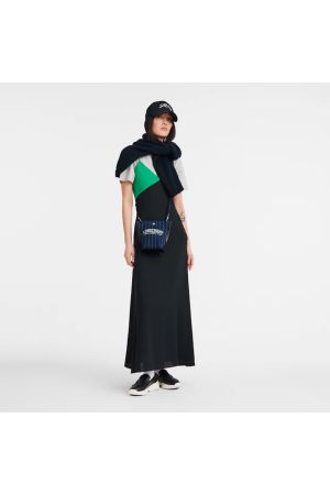 Sac bandoulière XS Essential par Longchamp en toile bleu marine