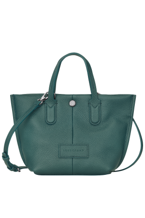Sac à main XS Essential par Longchamp en cuir bleu
