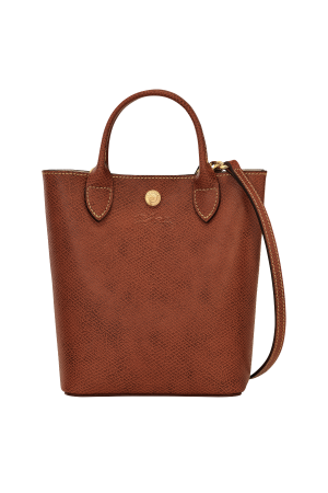 Sac cabas XS Épure par Longchamp en cuir camel