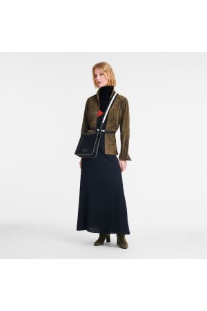 Sac bandoulière S Le Foulonné Longchamp en laine noire