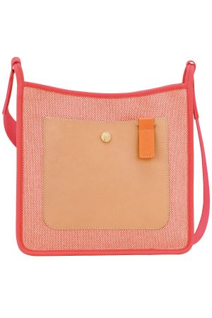 Sac bandoulière S Le Foulonné par Longchamp en corail
