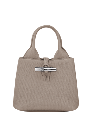 Sac à main XS Le Roseau par Longchamp en cuir argile