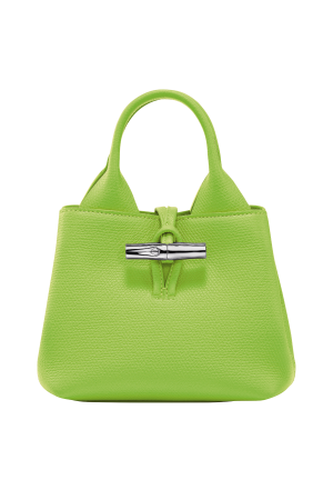 Sac à main XS Le Roseau par Longchamp en cuir vert
