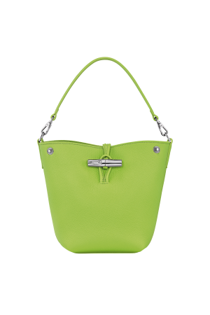 Sac seau en cuir vert par Longchamp