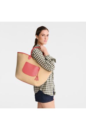 Panier L Le Pliage par Longchamp en corail