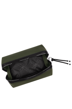 Pochette Le Pliage Energy en toile imperméable kaki de la marque Longchamp
