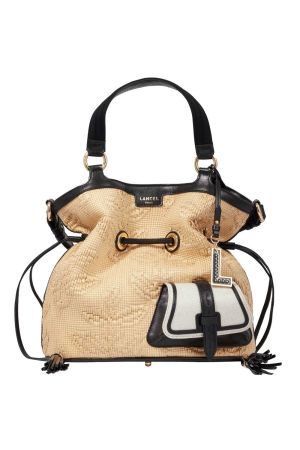 Sac seau Premier Flirt M raphia - LANCEL