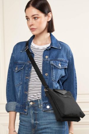 Double pochette Smart KBA par Lancaster en toile noire