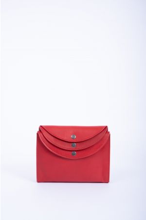 Sac pochette triple rabat bandoulière cuir - DONNA CELI