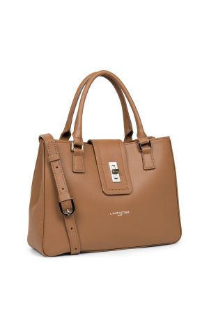 Sac à main cabas cuir-Camel