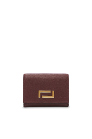 Portefeuille Pia dos à dos Lancel cuir-Cassis