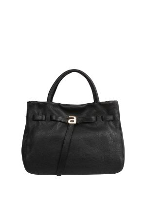 sac shopping Jill cuir de vachette souple noir Abro