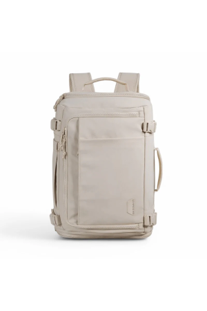 Sac à dos de voyage cabine Blast par Elite en beige avec plusieurs ouvertures