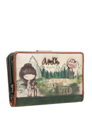 Portefeuille compact femme THE FOREST - ANEKKE