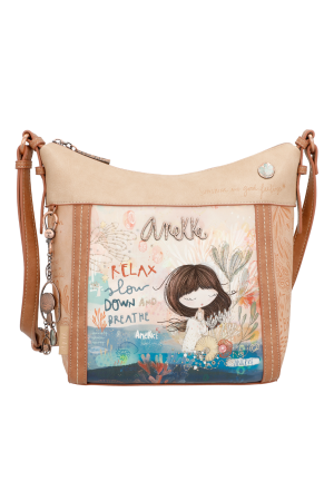Sac bandoulière demi-lune Méditerrannée - ANEKKE