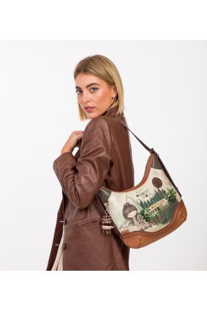 Sac hobo femme illustrations forêt canada par Anekke 