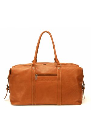 sac de voyage Arthur & Aston Johany en cuir camel