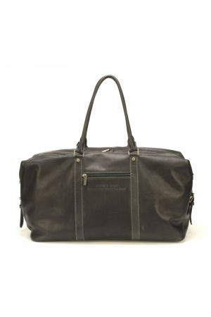 sac de voyage Arthur & Aston Johany en cuir noir