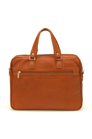 Porte-documents en cuir camel 1978-02