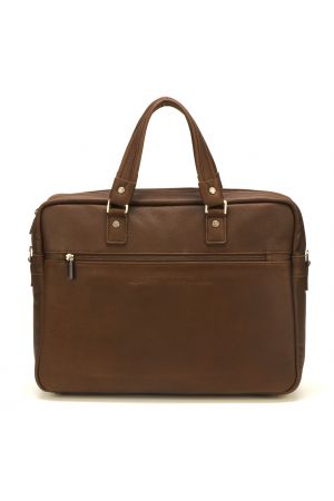 Porte-documents homme en cuir marron 1978-01