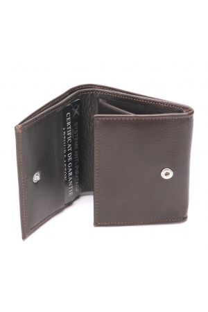 Porte-monnaie / porte-cartes cuir plongé PABLO