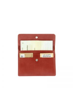 Porte-papiers à rabat Rose - ARTHUR & ASTON