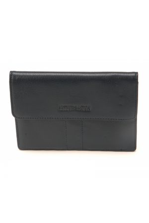 porte-papiers en cuir Arthur & Aston Célia navy