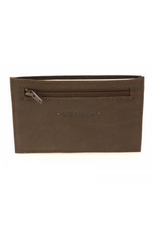 Porte-papiers JOHANY en cuir châtaigne - ARTHUR & ASTON