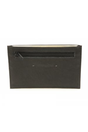Porte-papiers JOHANY en cuir noir - ARTHUR & ASTON