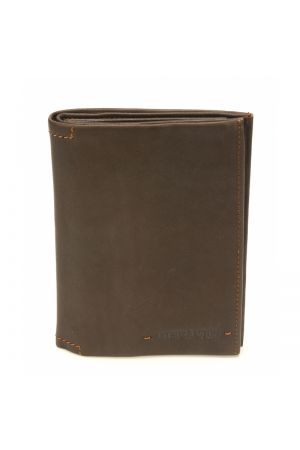 Grand portefeuille JOHANY en cuir châtaigne - ARTHUR & ASTON