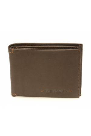 portefeuille italien homme en cuir marron châtaigne Arthur & Aston Johany