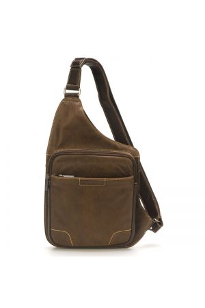 sac holster homme en cuir Arthur & Aston Marco marron châtaigne