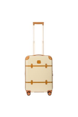 Valise bellagio beige crème avec détails en cuir  par bric's