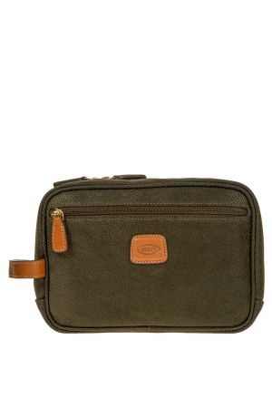 Trousse de toilette vert olive par bric's