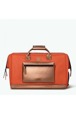 sac de voyage Cabaia Duffle en toile coloris Bogota orange bicolore