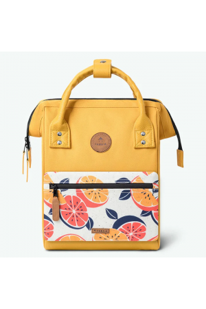 sac à dos Cabaia Adventurer S en toile coloris Marrakech jaune