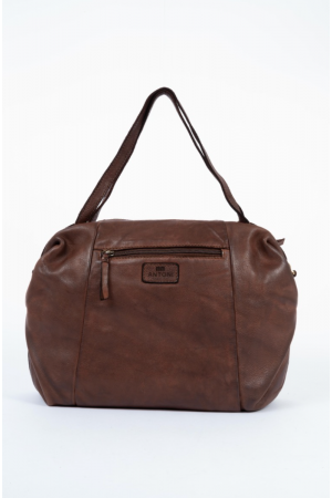 Sac bandoulière tressé cuir vintage - ANTONI
