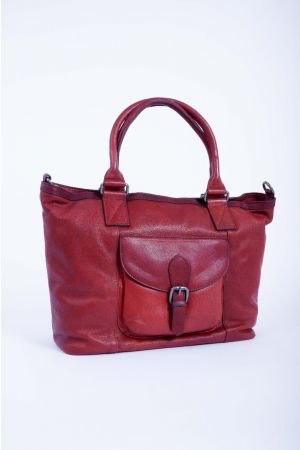 Sac porté main cuir vintage - DONNA CELI