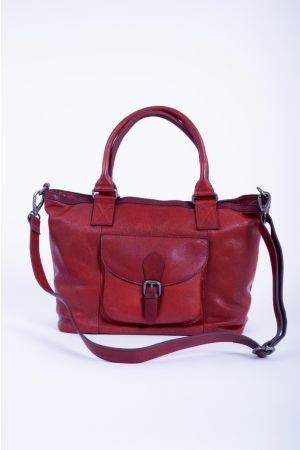 Sac porté main cuir vintage - DONNA CELI