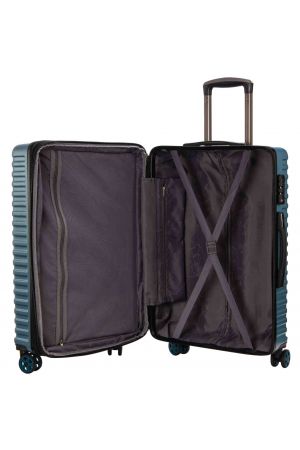 Snowball valise cabine 55 cm en polycarbonate bleu navy