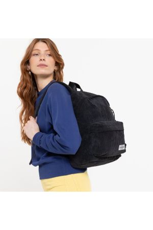 Sac à dos velours Orbit Large Softrib noir - EASTPAK