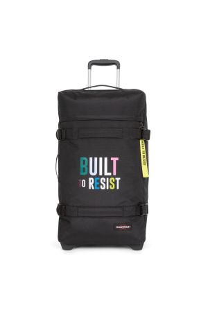 sac de voyage à roulettes Eastpak Transit'R L en toile BTR Bold noir