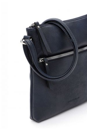 sac à bandoulière Emma en cuir synthétique Emily & Noah navy