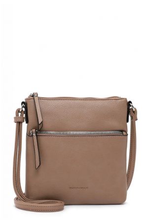 sac à bandoulière cuir synthétique Emma Emily & Noah taupe