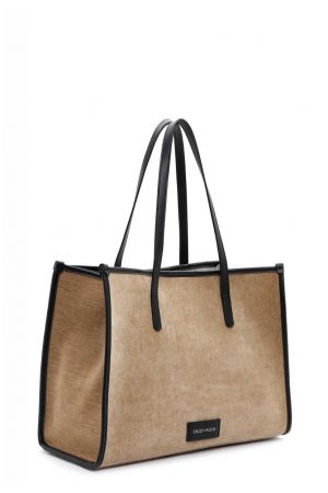 grand sac shopping Inga matière synthétique camel Emily & Noah