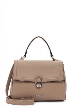Sac à rabat Iris taupe - EMILY & NOAH