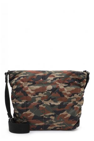 sac bandoulière Irmgard matière synthétique matelassée imprimé camouflage kaki Emily & Noah