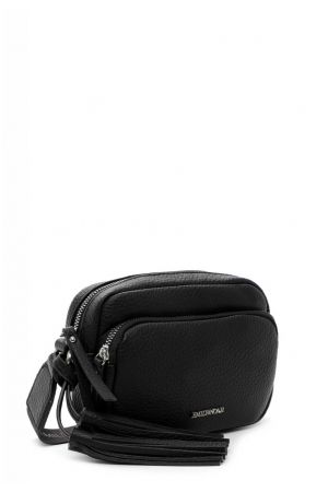 sac trotteur Emily & Noah Nadine en similicuir grainé noir